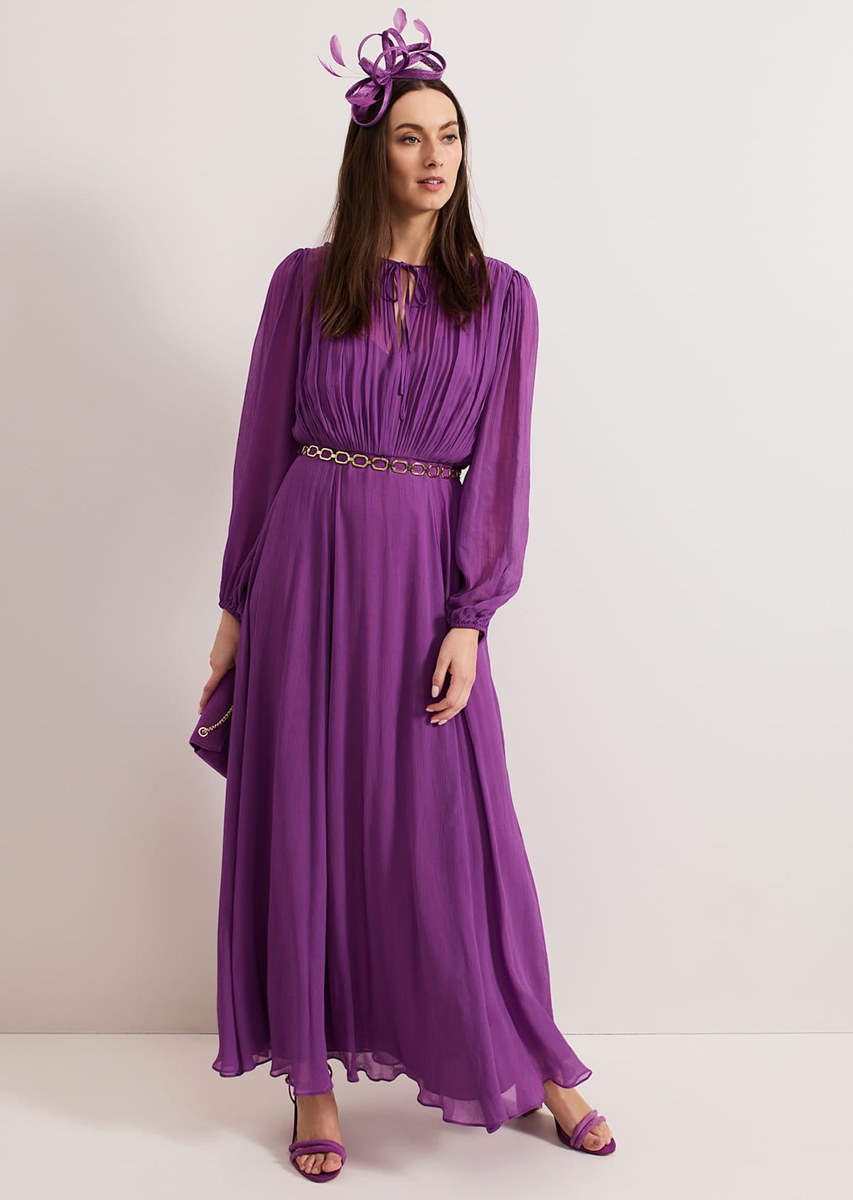 Woman wearing Phase Eight event dress