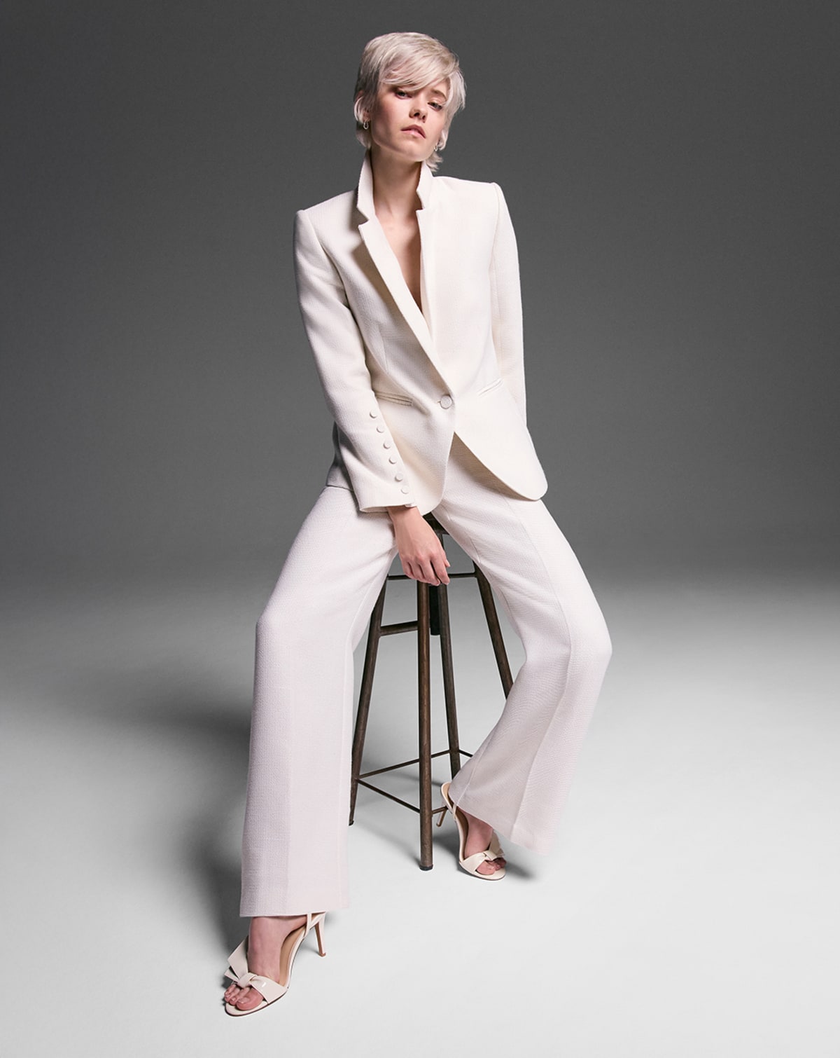  Woman wearing Phase Eight limited edition suit