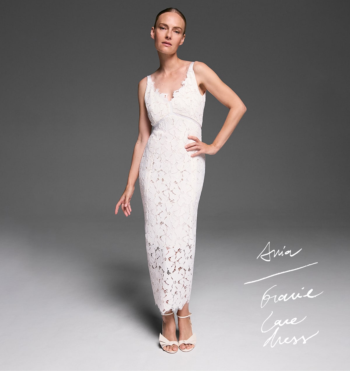 Woman wearing Phase Eight limited edition dress