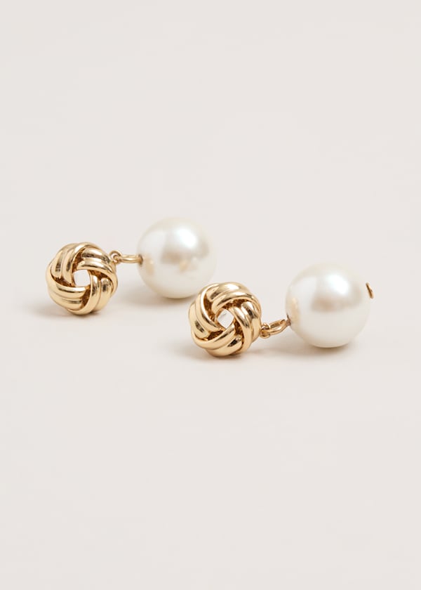 Pearl And Knot Drop