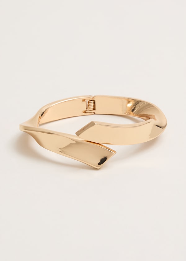 Gold Twisted Bangle