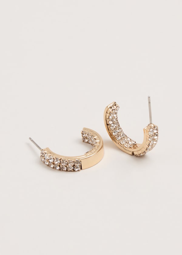 Crystal Mini Hoops