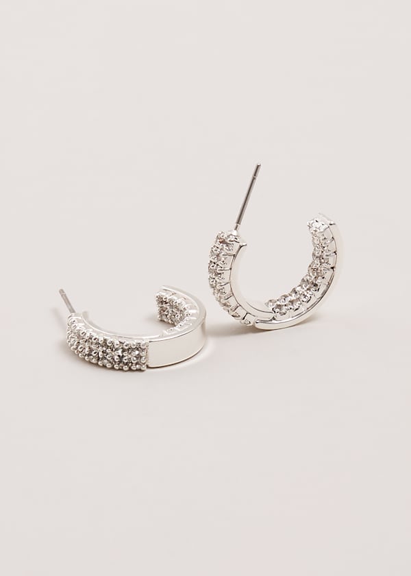Crystal Mini Hoops