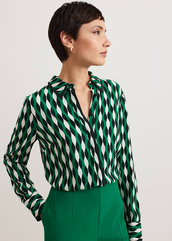 Rita Geo Print Shirt