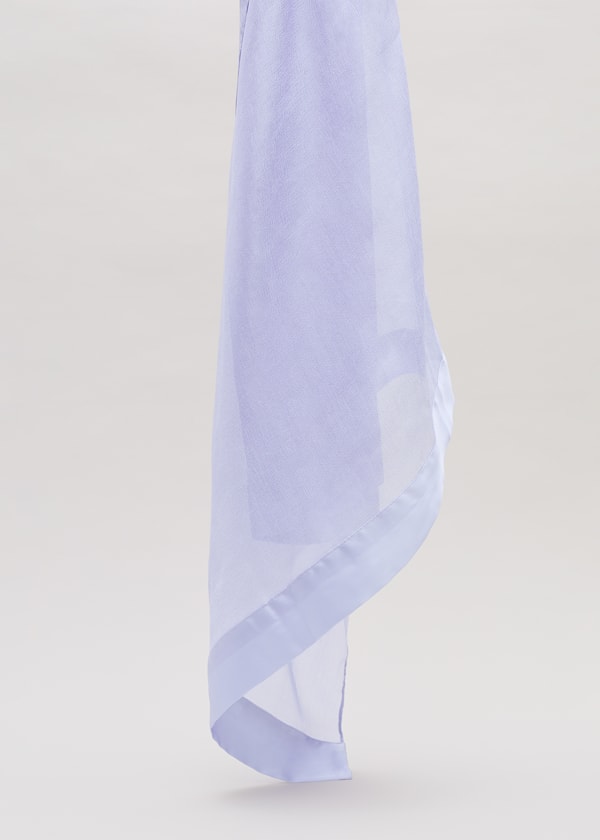 Satin Trim Scarf