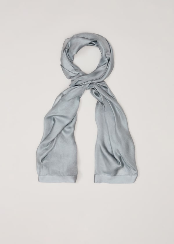 Satin Trim Scarf