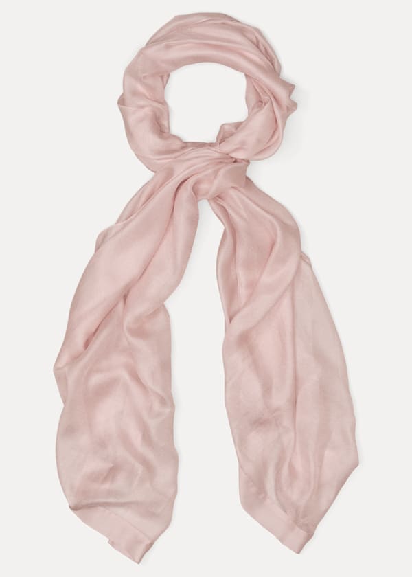 Satin Trim Scarf