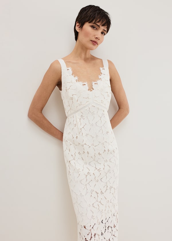 Gracie Lace Midi Dress