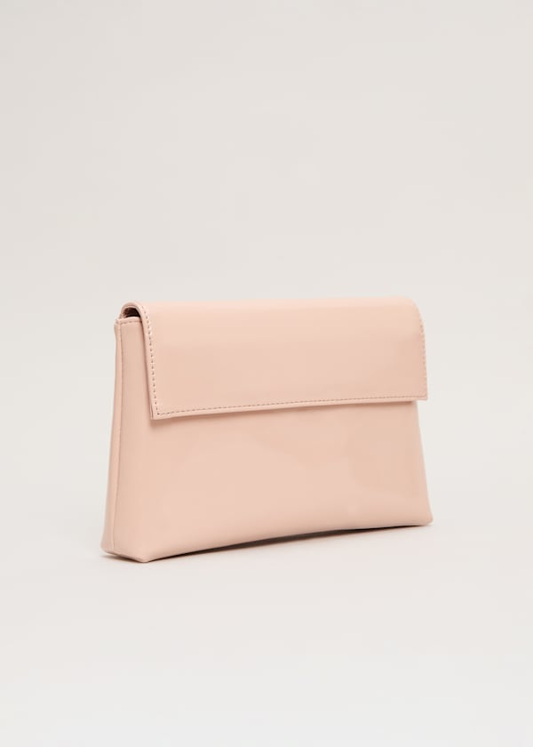 Pink Patent Clutch