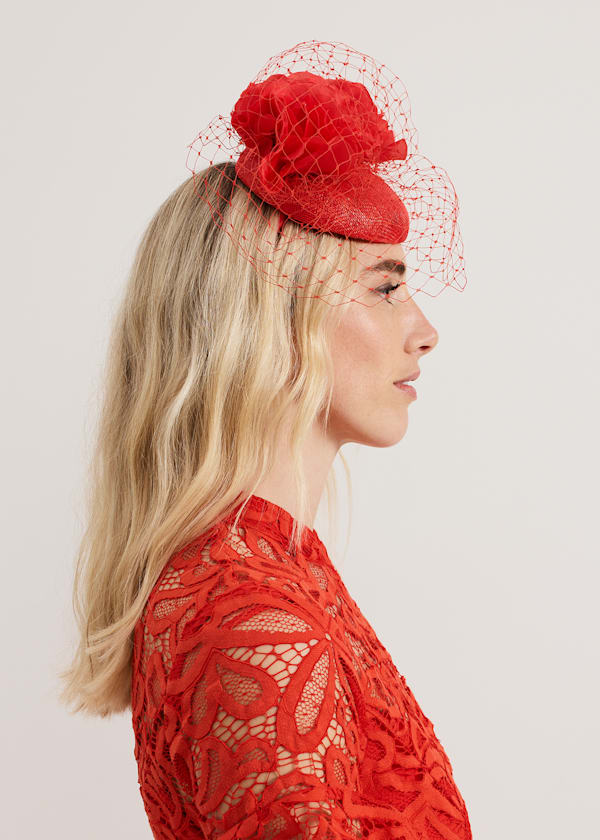 Red Flower Pillbox