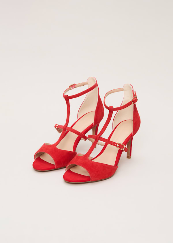 Red T Bar Sandals