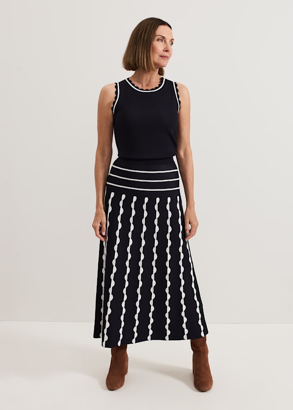 Liz Scallopped Skirt