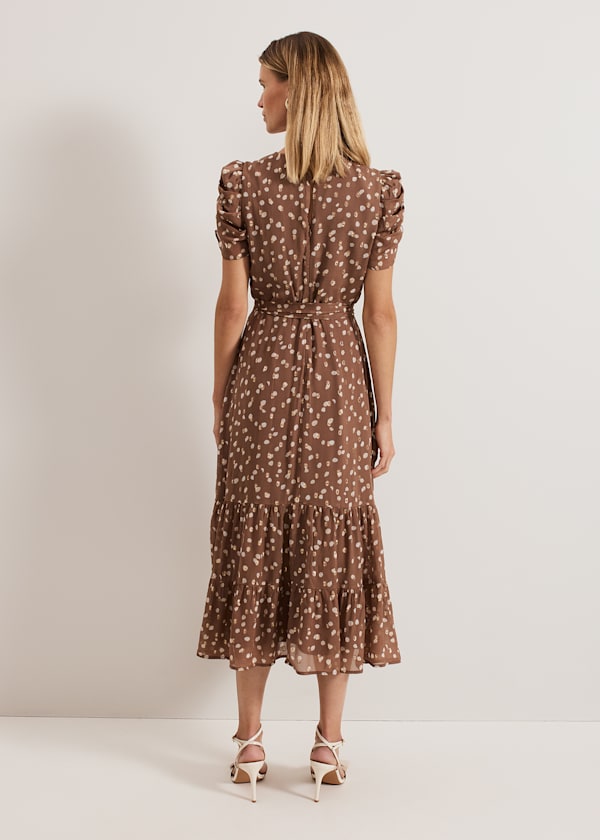 Amy Spot Midi Dress