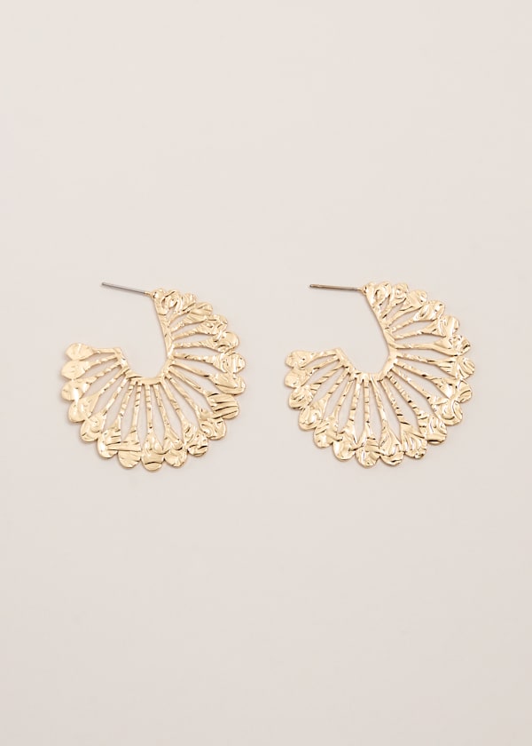 Sunray Hoop Earrings