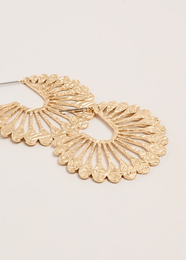 Sunray Hoop Earrings