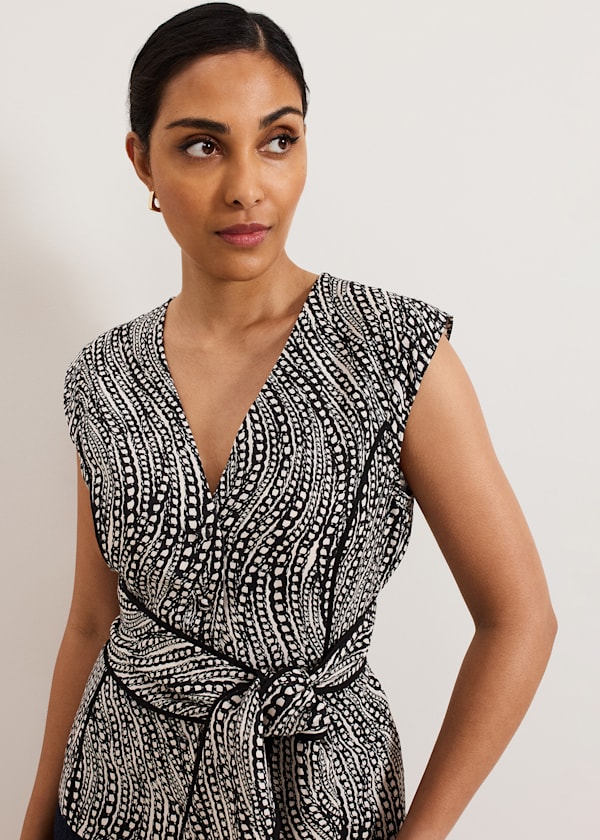 Petite Print Top