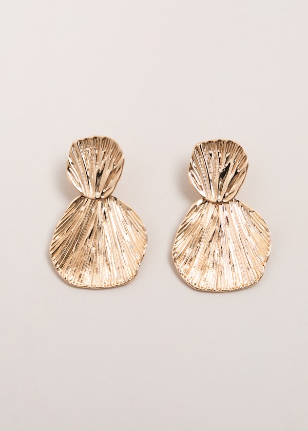 Disc Drop Earrings