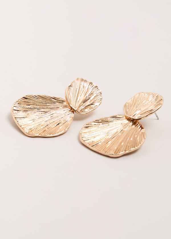 Disc Drop Earrings