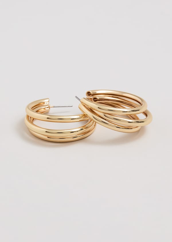 Triple Hoop Earrings