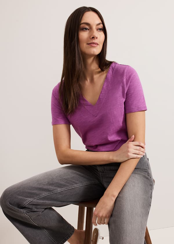 Elspeth V Neck Top