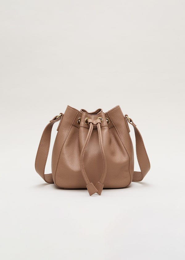 Leather Bucket Bag