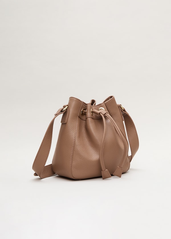 Leather Bucket Bag