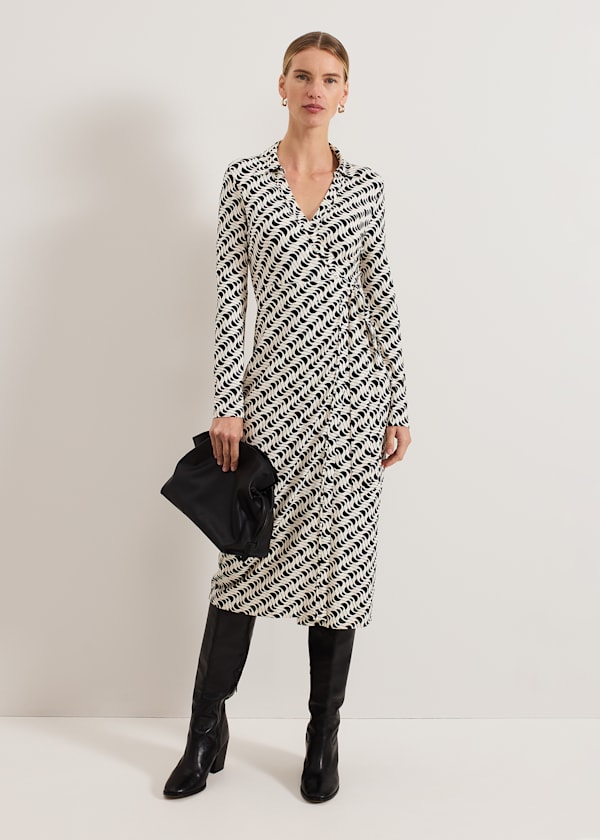Gina Geo Wrap Dress