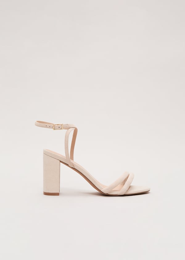 Suede Block Sandals