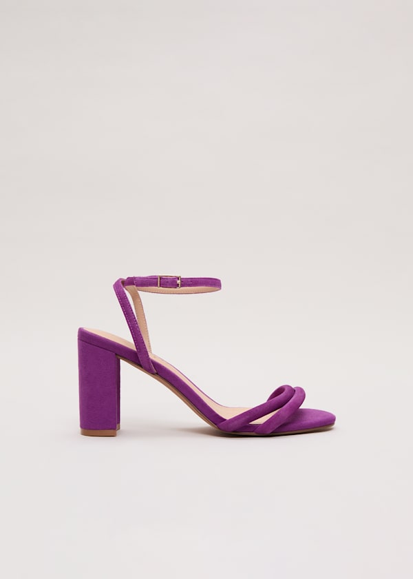 Suede Block Sandals