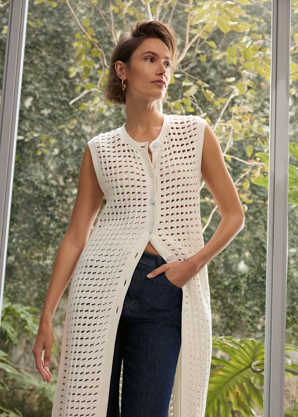 Polly Crochet Cardi Outfit