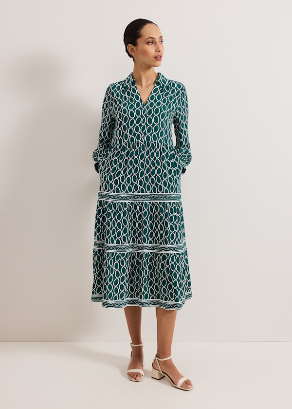 Tiered Midi Dress