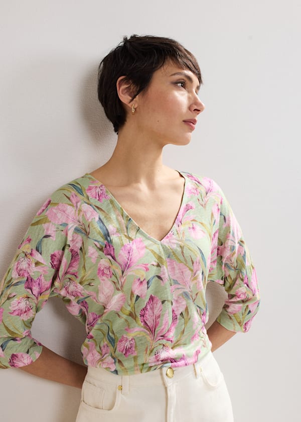 Flossie Linen Top