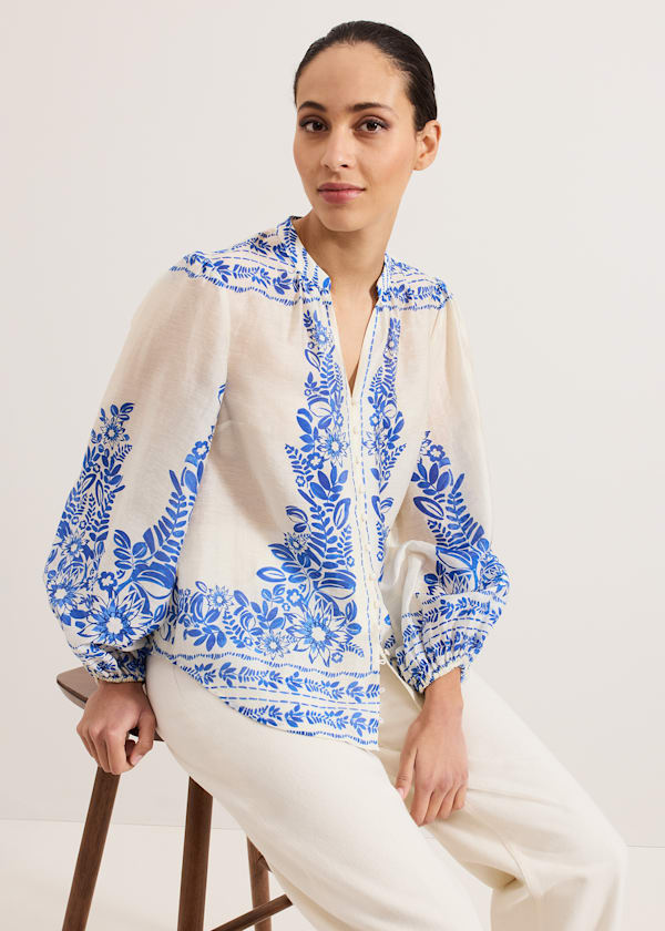 Marisa Linen Blouse