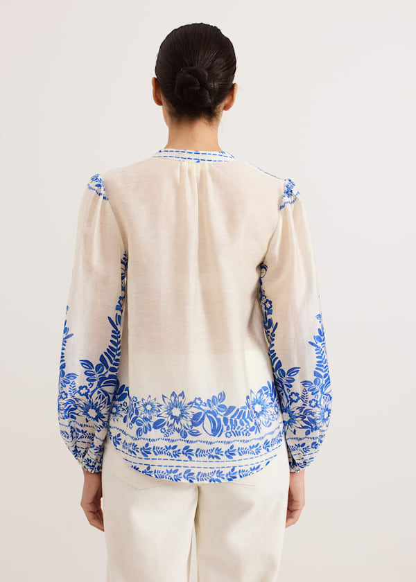 Marisa Linen Blouse