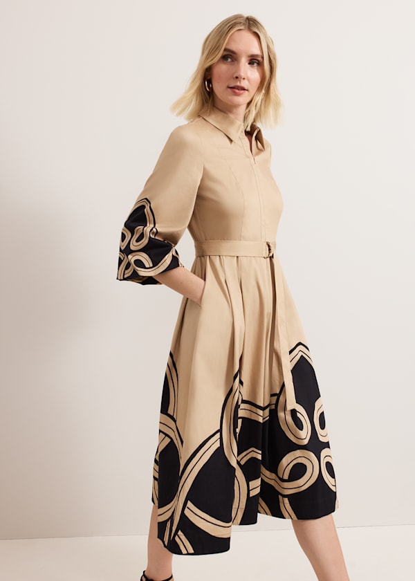 Breena Printed Midi