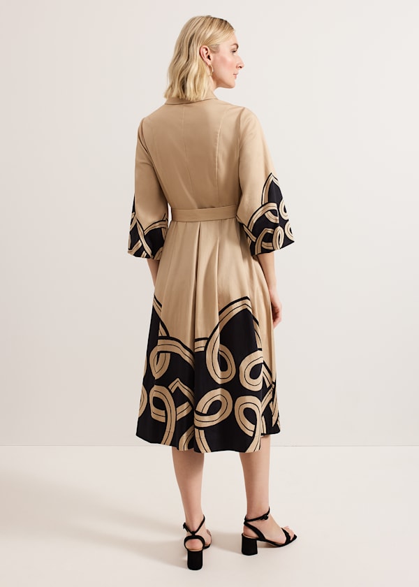 Breena Printed Midi