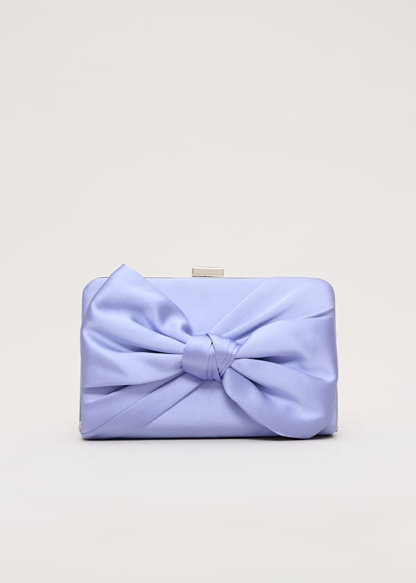 Satin Knot Clutch