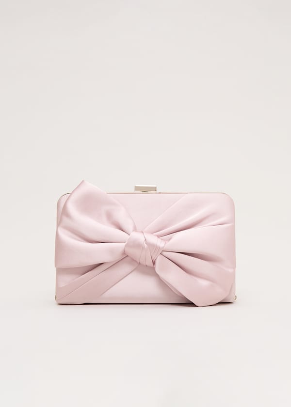 Satin Knot Clutch