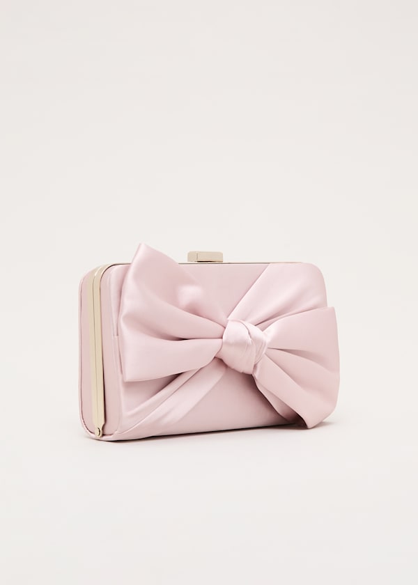 Satin Knot Clutch