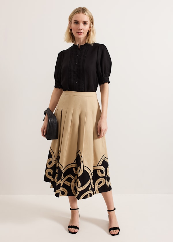 Sophia Print Skirt