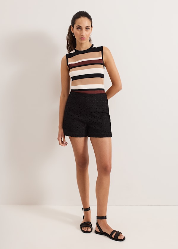 Maeva Cutwork Short