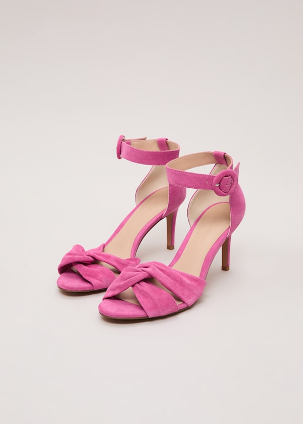 Suede Twist Sandal