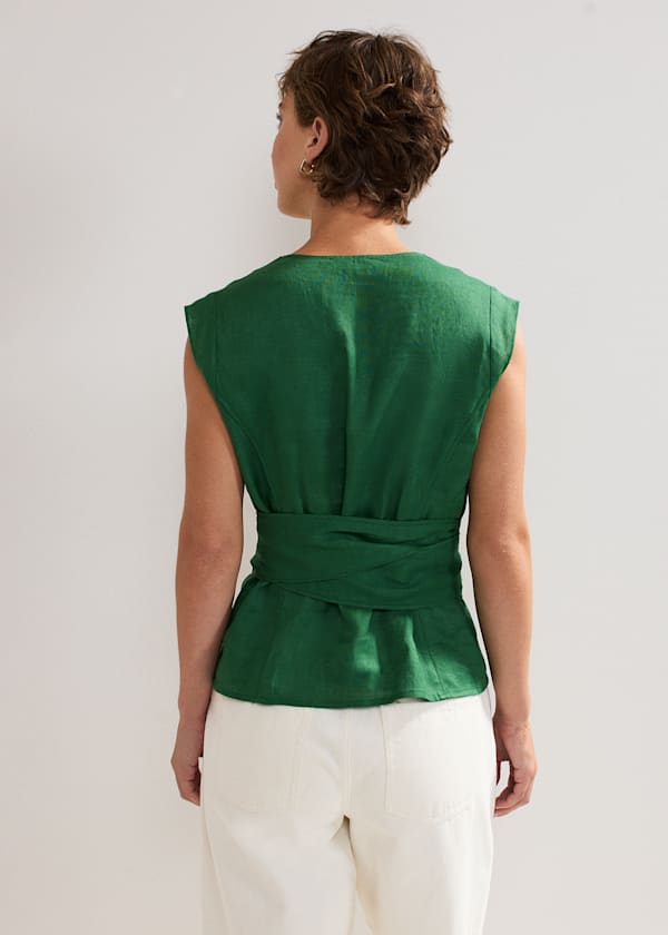 Mariana Linen Top