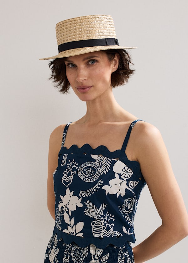 Casual Straw Boater