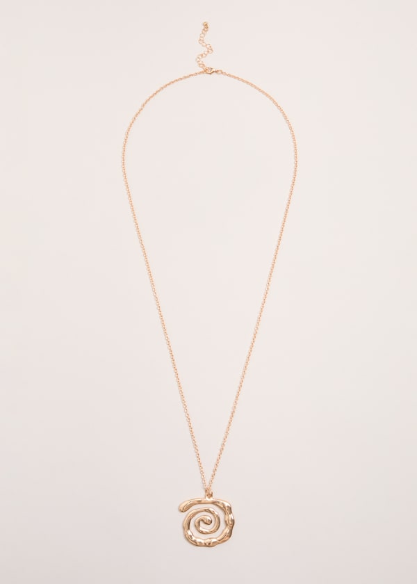Long Swirl Pendant