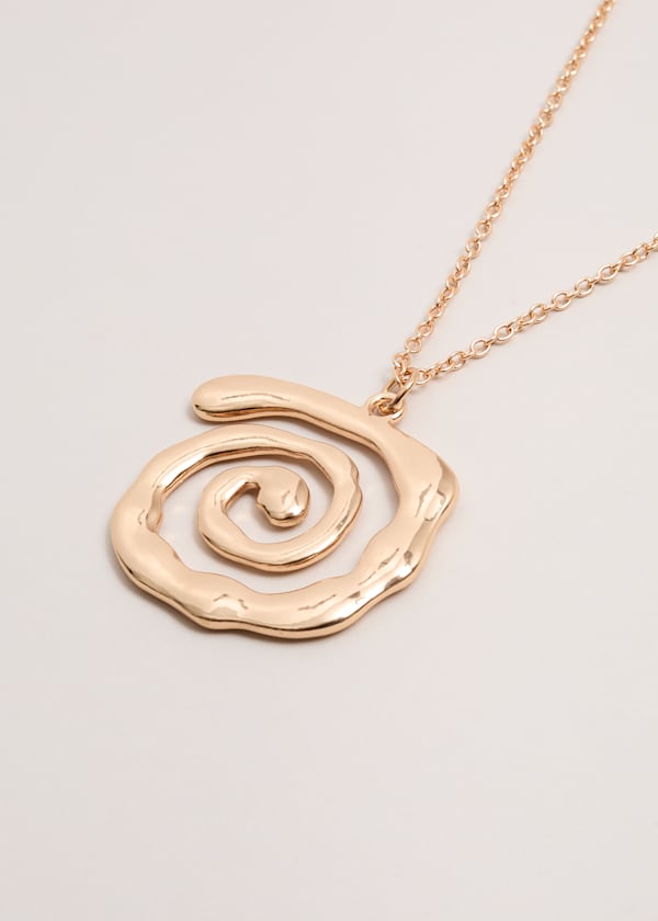 Long Swirl Pendant
