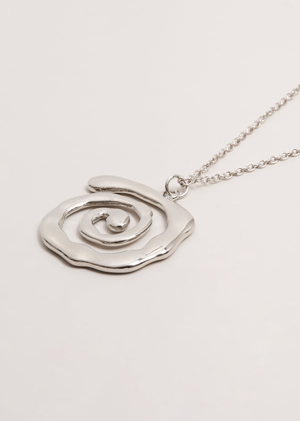 Long Swirl Pendant