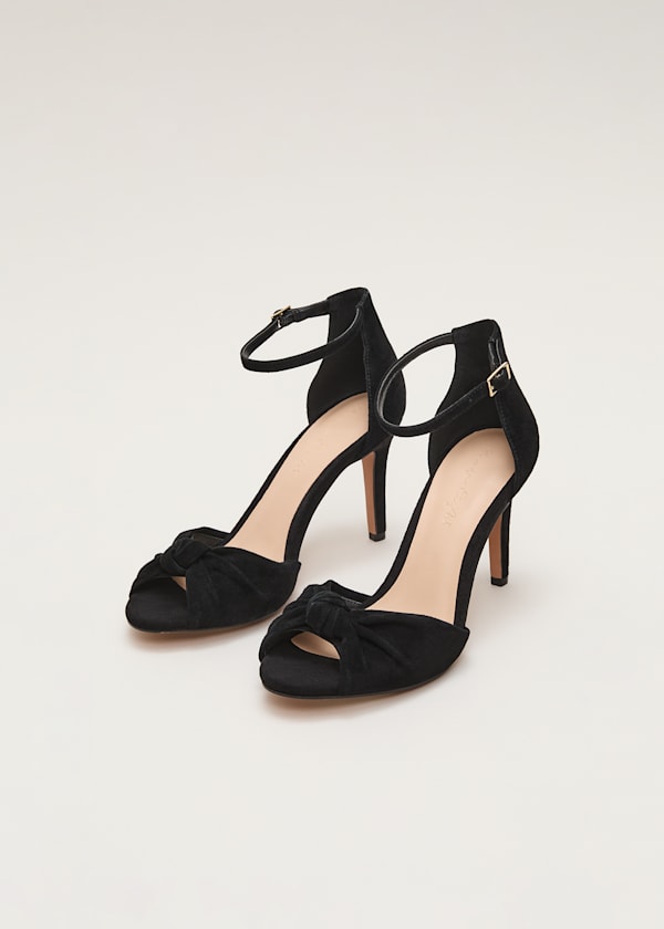 Suede Knotted Sandal
