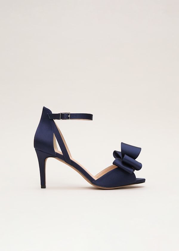 Satin Bow Sandals