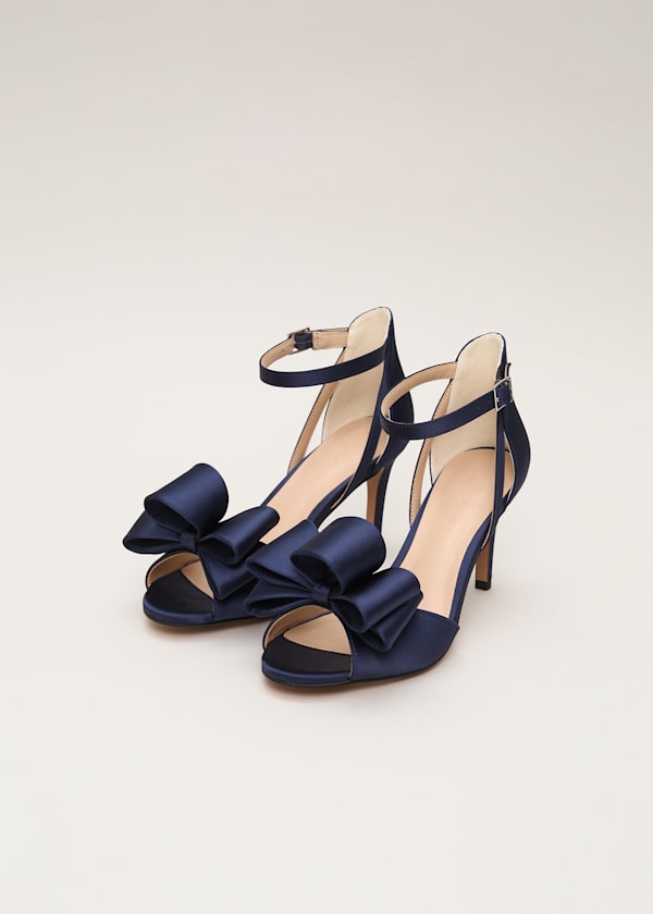 Satin Bow Sandals